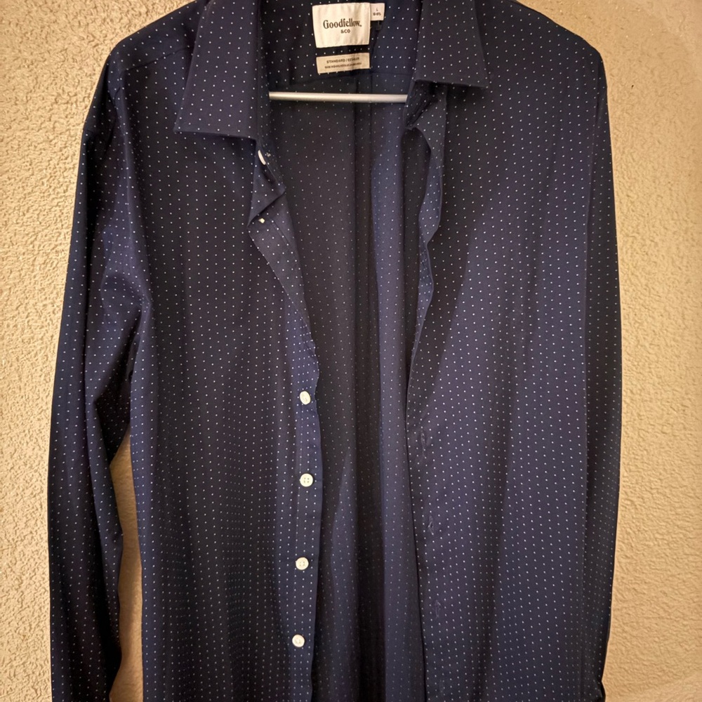 Goodfellow & Co Blue and White Dress Shirt